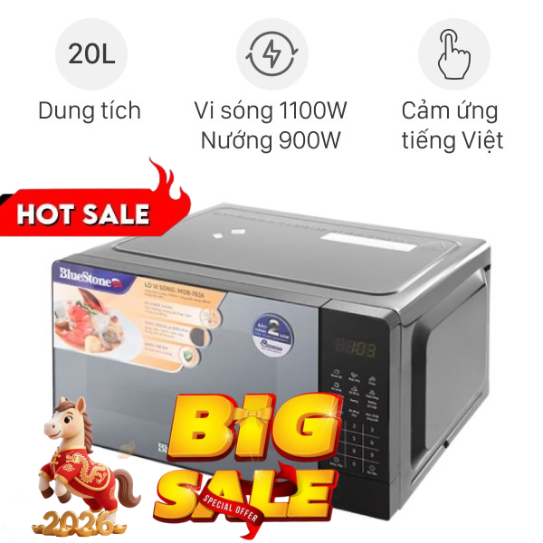 Lò vi sóng có nướng BlueStone MOB-7816