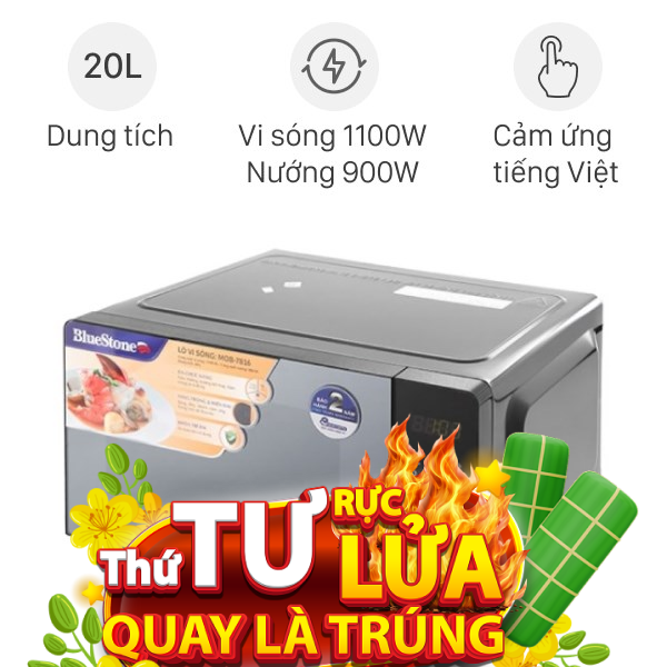 Lò vi sóng có nướng BlueStone MOB-7816