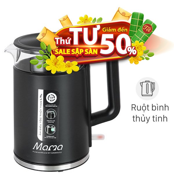 Bình đun siêu tốc Sunhouse Mama 1.7 lít SHD1330