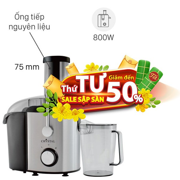 Máy ép trái cây Crystal GS-333