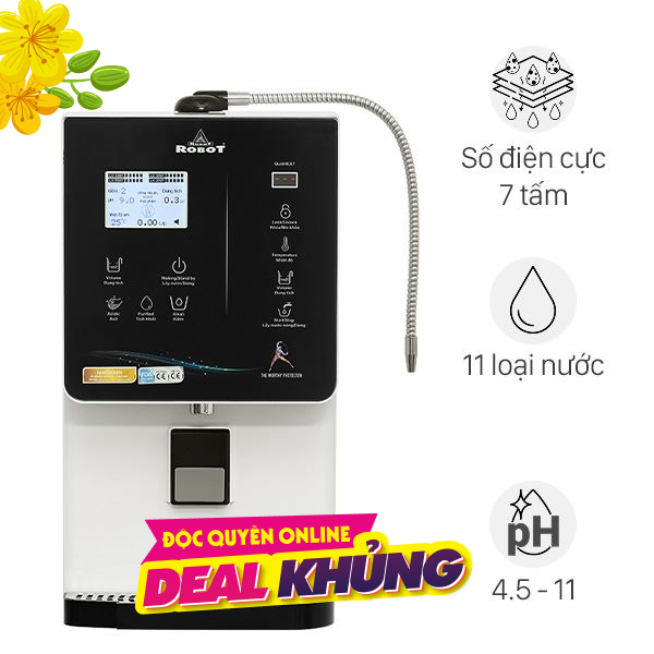 Máy lọc nước điện giải ion kiềm nóng nguội lạnh ROBOT IonQueen 711X
