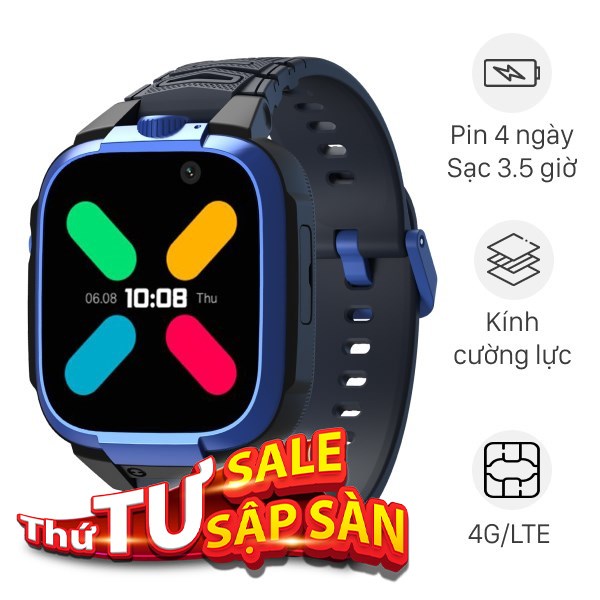 Kidcare S88 43.4mm dây silicone