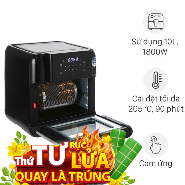 Lò chiên không dầu BlueStone 10 lít AFB-5888