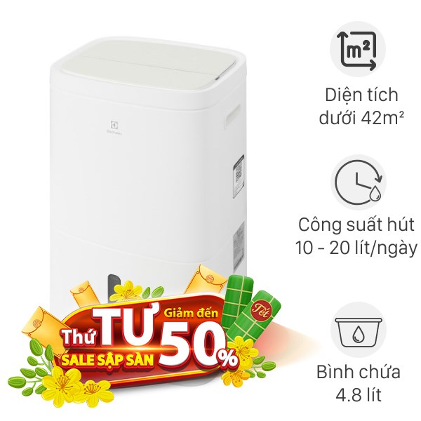 Máy hút ẩm Electrolux EDH10TRBW1 220W