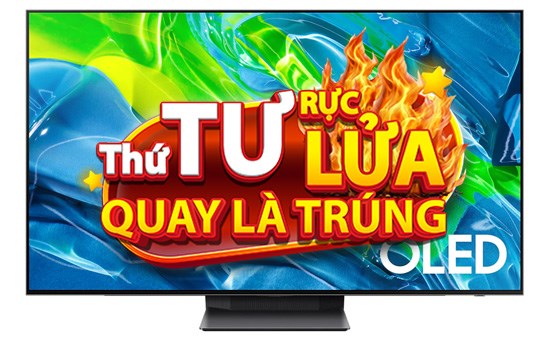 Smart Tivi OLED Samsung AI 4K 55 inch QA55S95B