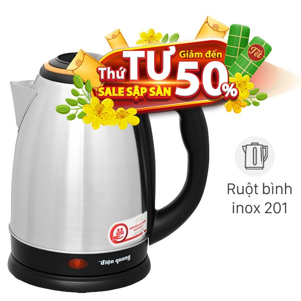 Bình đun siêu tốc Điện Quang 1.8 lít ĐQ EKT06 1518 BL