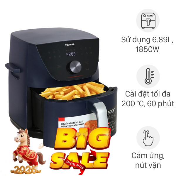 Nồi chiên không dầu Toshiba 7.4 lít AF-74CS2SRVN(B)
