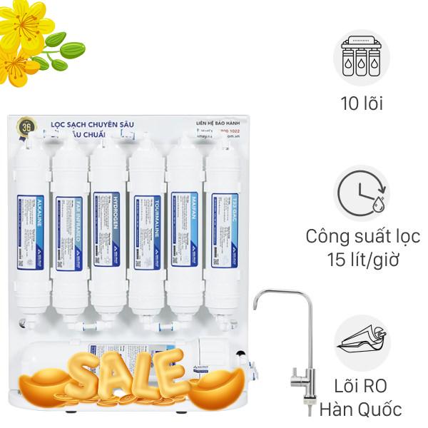 Máy lọc nước RO Hydrogen Hòa Phát HWU1A 1022