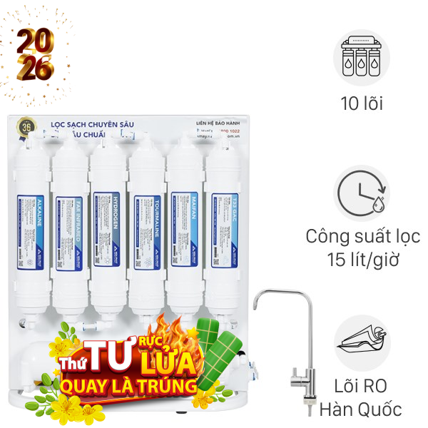 Máy lọc nước RO Hydrogen Hòa Phát HWU1A 1022