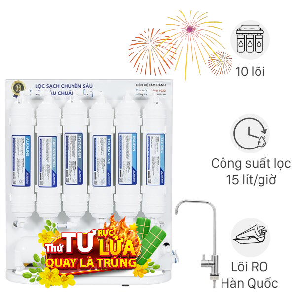 Máy lọc nước RO Hydrogen Hòa Phát HWU1A 1022