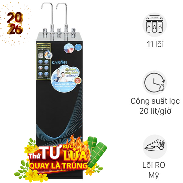 Máy lọc nước RO nóng nguội lạnh Karofi KAD-X56