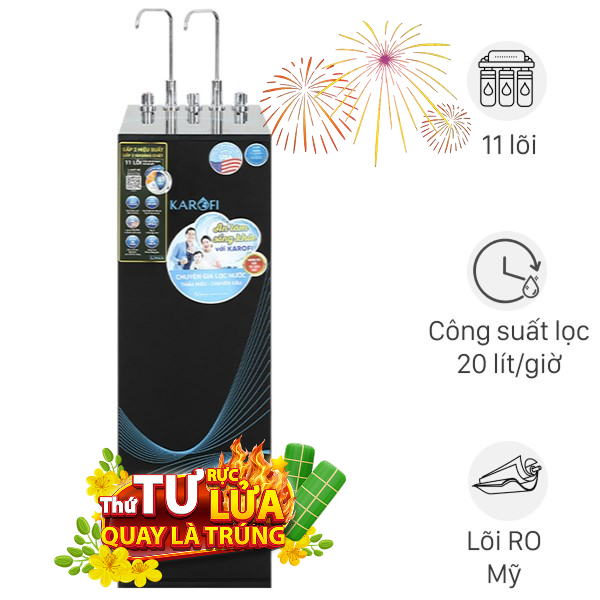 Máy lọc nước RO nóng nguội lạnh Karofi KAD-X56