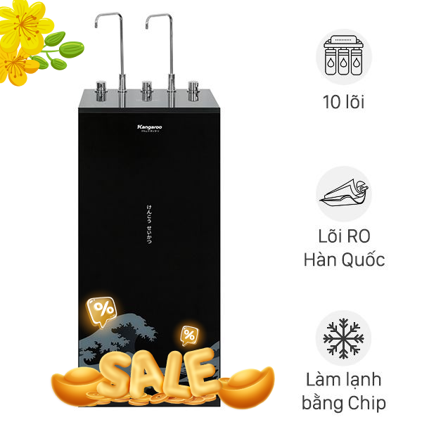 Máy lọc nước RO nóng nguội lạnh Hydrogen Kangaroo KG10A12