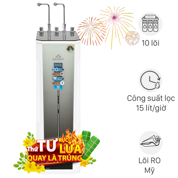 Máy lọc nước RO nóng nguội lạnh Hydrogen Hòa Phát HPN635