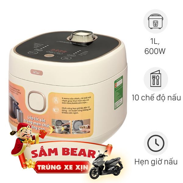 Nồi cơm điện tử Bear 1 lít DFB-C30D1