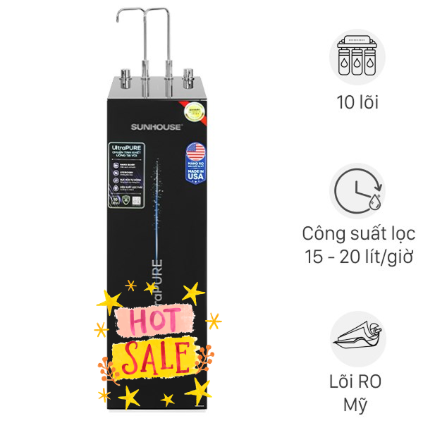 Máy lọc nước RO nguội lạnh Hydrogen Sunhouse SHA76210KL