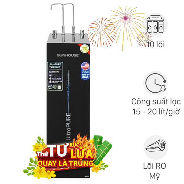 Máy lọc nước RO nguội lạnh Hydrogen Sunhouse SHA76210KL