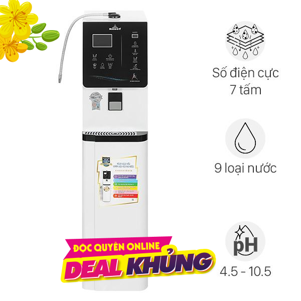 Máy lọc nước điện giải ion kiềm nóng nguội lạnh ROBOT IonKing 711X