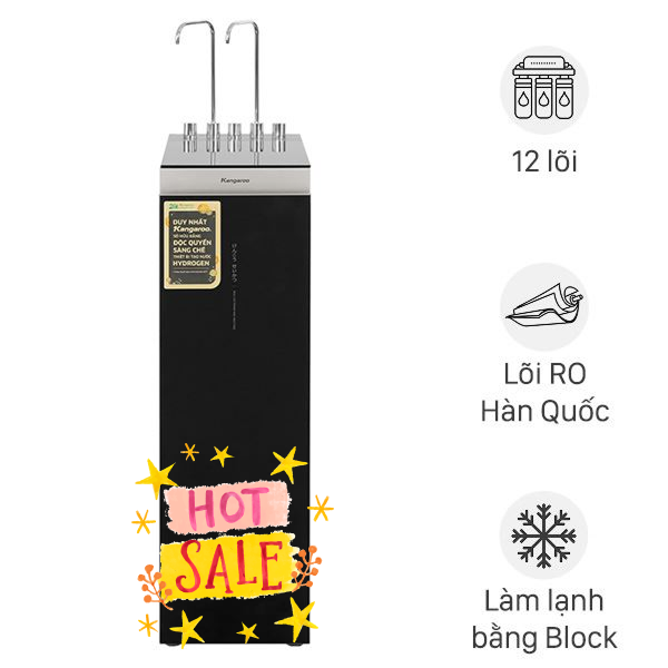Máy lọc nước RO nóng nguội lạnh Hydrogen Kangaroo KG12A8