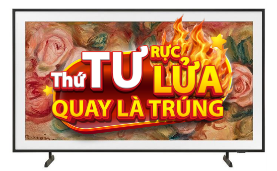Samsung Smart TV QLED Khung tranh QA55LS03D