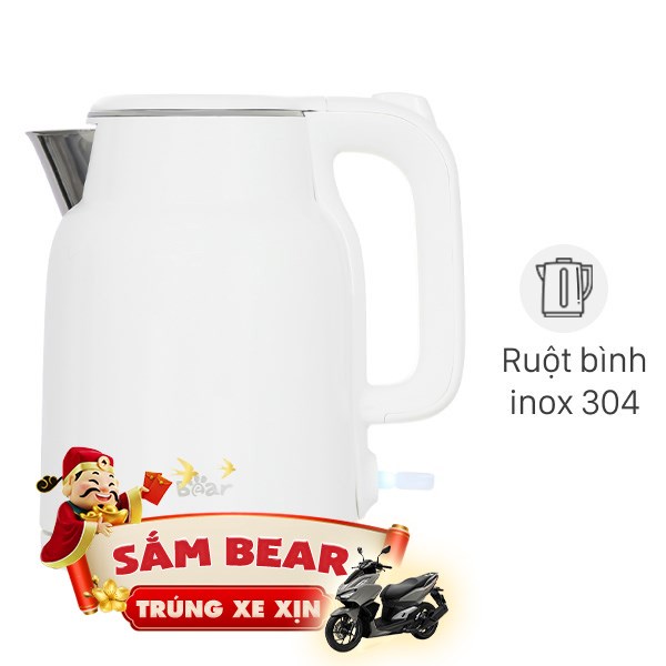 Bình đun siêu tốc Bear 1.5 lít BEK-E153W2