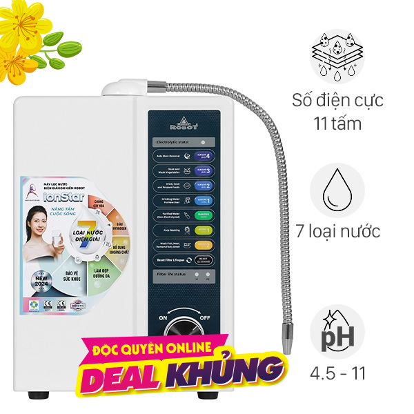 Máy lọc nước điện giải ion kiềm ROBOT IonStar 11X