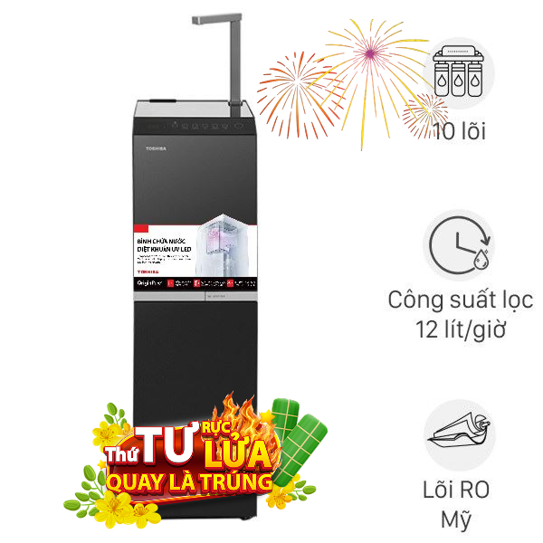 Máy lọc nước RO nóng nguội lạnh Hydrogen Toshiba TWP-W2396SVN(M)