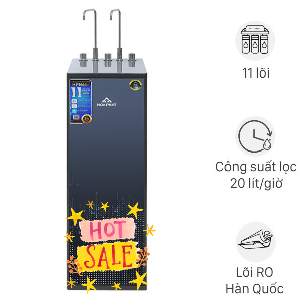 Máy lọc nước RO nóng nguội lạnh Hydrogen Hòa Phát HPN666