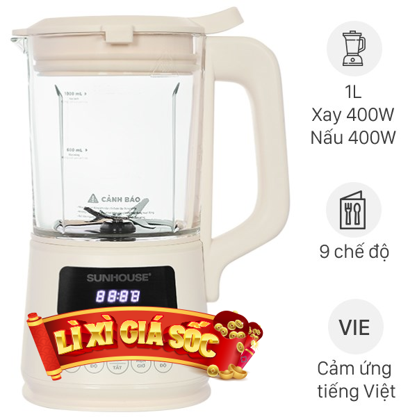 Máy làm sữa hạt đa năng Sunhouse SHD5261