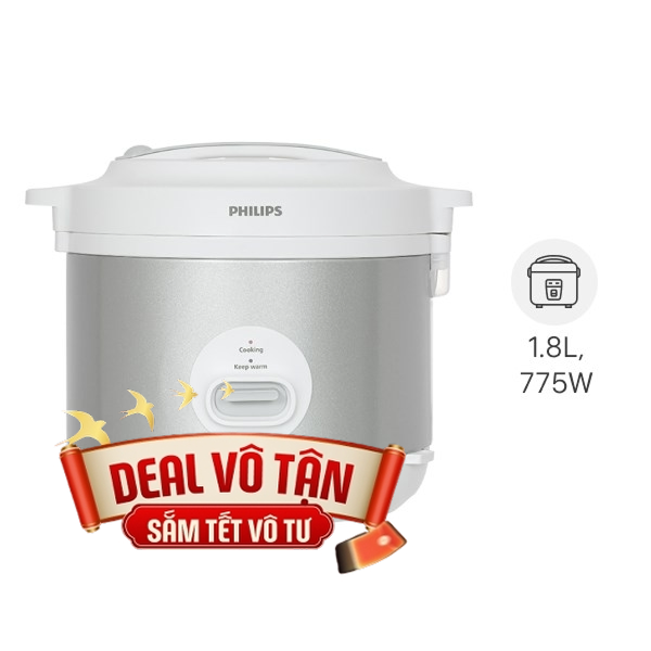 Nồi cơm nắp gài Philips 1.8 lít HD3008/30