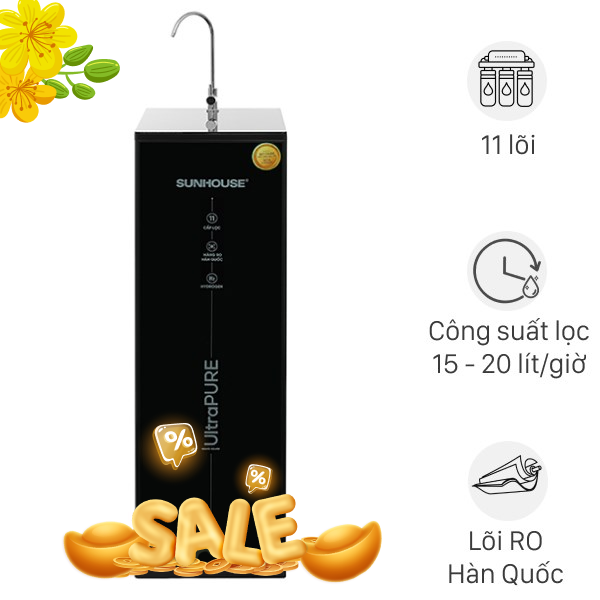 Máy lọc nước RO Hydrogen Sunhouse SHA8800KL