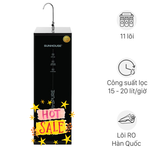 Máy lọc nước RO Hydrogen Sunhouse SHA8800KL