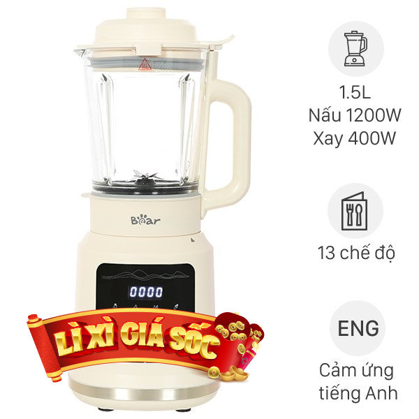 Máy làm sữa hạt đa năng Bear BCB-E153W2
