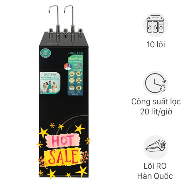 Máy lọc nước RO nóng nguội lạnh Hydrogen Livotec 638