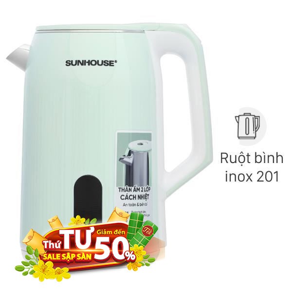 Bình đun siêu tốc Sunhouse 2.8 lít SHD1364