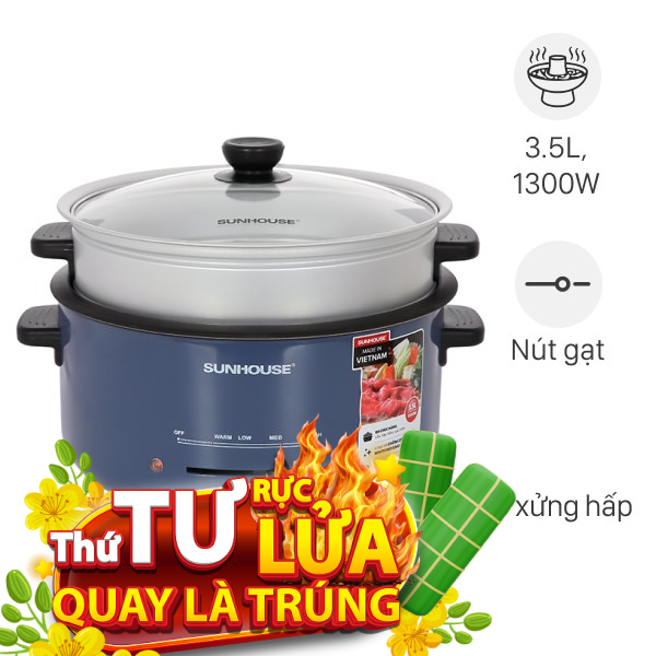 Nồi lẩu đa năng Sunhouse SHD4524 3.5 lít