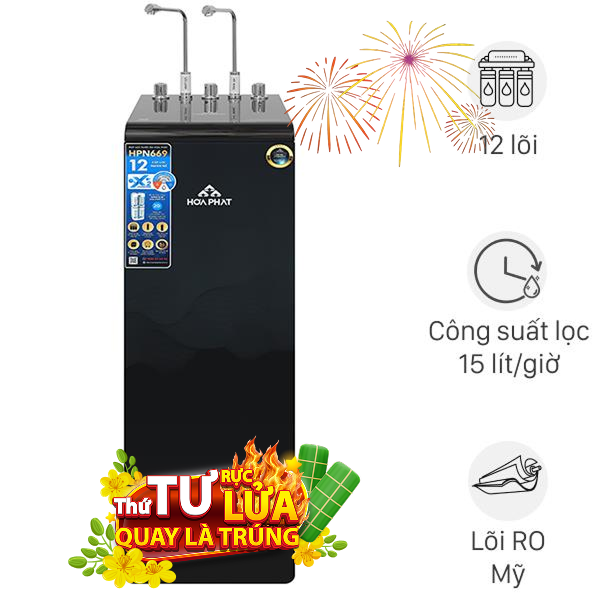 Máy lọc nước RO nóng nguội lạnh Hydrogen Hòa Phát HPN669