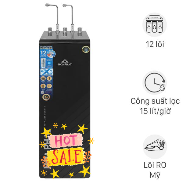 Máy lọc nước RO nóng nguội lạnh Hydrogen Hòa Phát HPN639