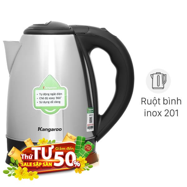 Bình đun siêu tốc Kangaroo 1.8 lít KGWK18I2