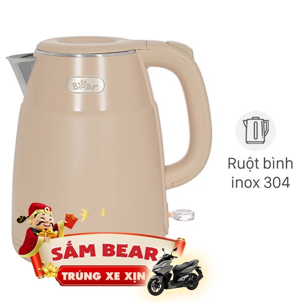 Ấm đun siêu tốc Bear 1.5 lít ZDH-Q15C9
                Mẫu mới