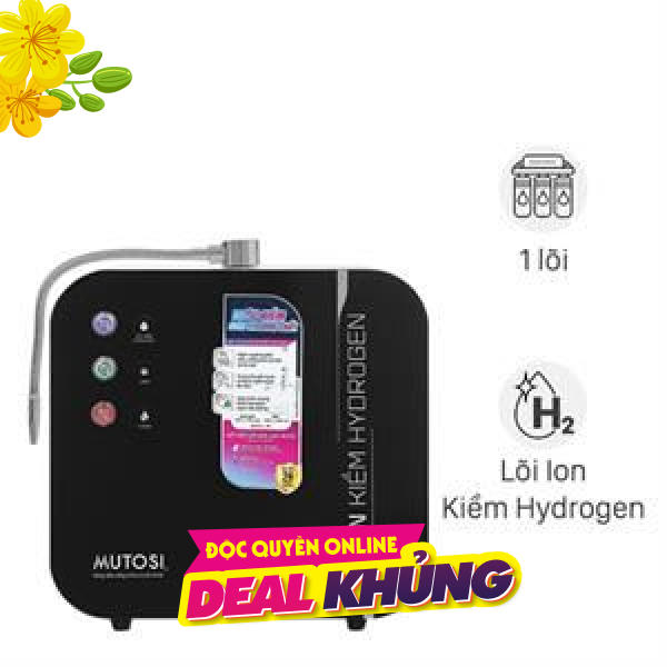 Máy chuyển đổi nước RO tạo nước nóng lạnh Hydrogen ion kiềm Mutosi MD-199H 1 lõi