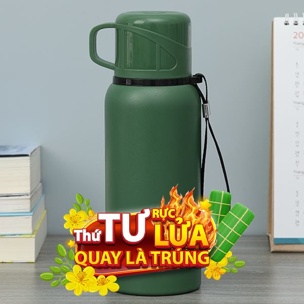 Bình giữ nhiệt nóng lạnh Inox 600 ml Delites Z109