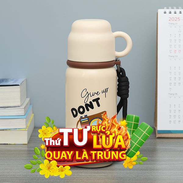 Bình giữ nhiệt Inox 450 ml Delites XB-24138 Nâu