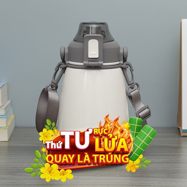 Bình giữ nhiệt nóng lạnh Inox 1100 ml Delites DSV-088