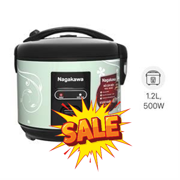 Nồi cơm nắp gài Nagakawa 1.2 lít NRC3812