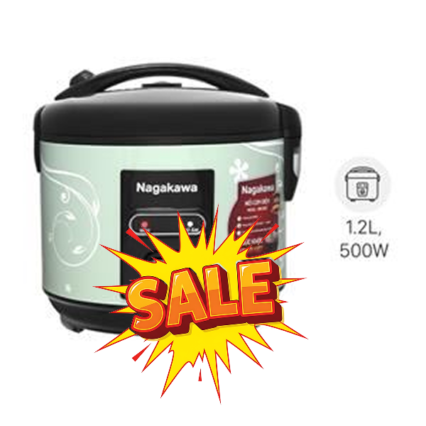 Nồi cơm nắp gài Nagakawa 1.2 lít NRC3812