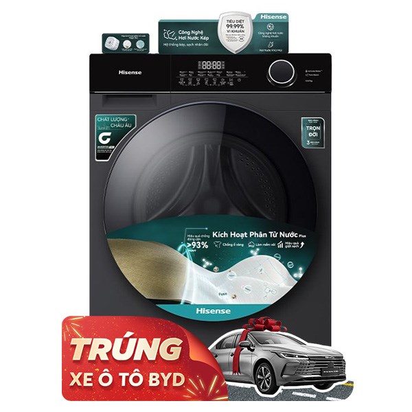 Hisense Inverter Giặt 10.5 Kg – Sấy 7 Kg WD105M3