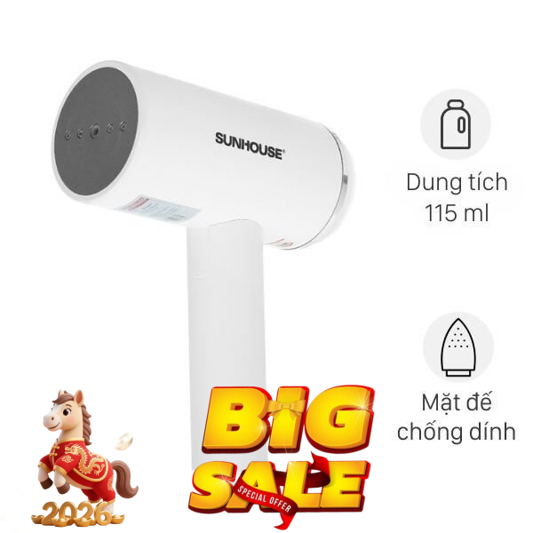 Bàn ủi hơi nước cầm tay Sunhouse SHD2176 1000W