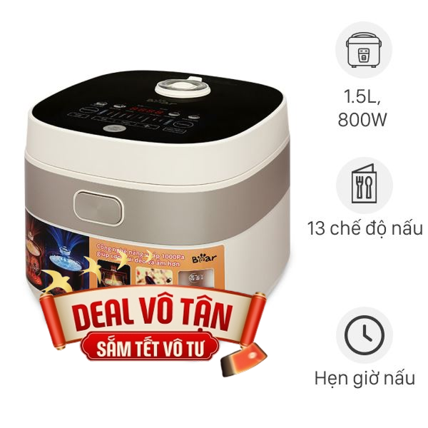 Nồi cơm điện tử Bear 1.5 lít RC-4H40A