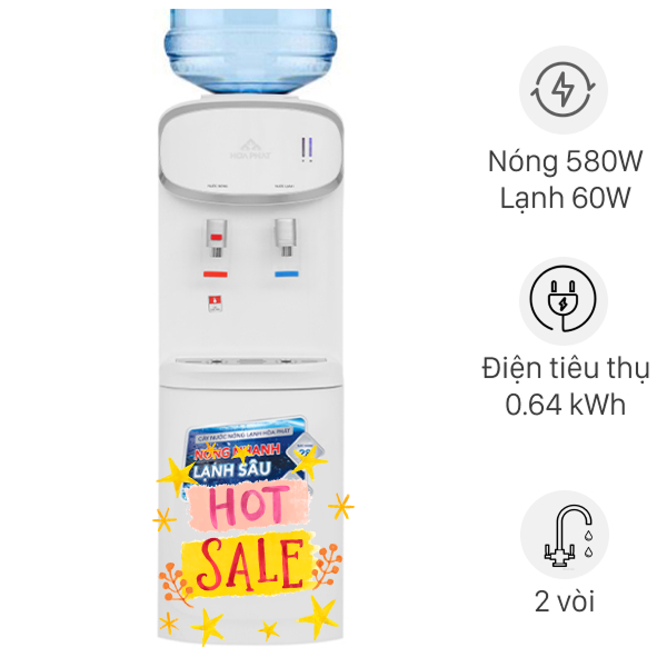Cây nước nóng lạnh Hòa Phát HTL236 640W